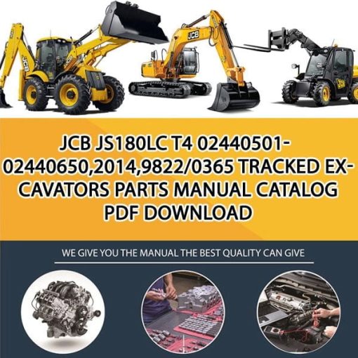 JCB JS180LC T4 02440501-02440650,2014,9822_0365 Tracked Excavators Parts manual catalog PDF Download
