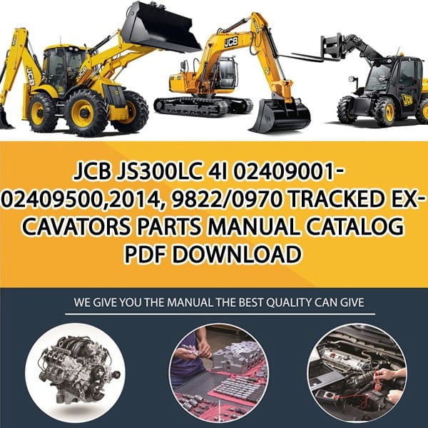 JCB JS300LC 4I 02409001-02409500,2014, 9822_0970 Tracked Excavators Parts manual catalog PDF Download
