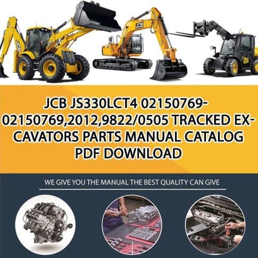 JCB JS330LCT4 02150769-02150769,2012,9822_0505 Tracked Excavators Parts manual catalog PDF Download