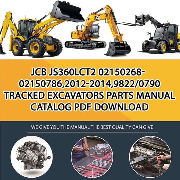 JCB JS360LCT2 02150268-02150786,2012-2014,9822_0790 Tracked Excavators Parts manual catalog PDF Download