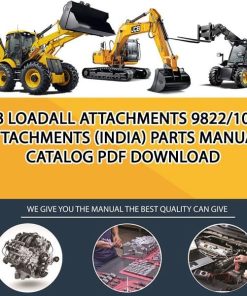 JCB LOADALL ATTACHMENTS 9822_1090 Attachments (India) Parts manual catalog PDF Download