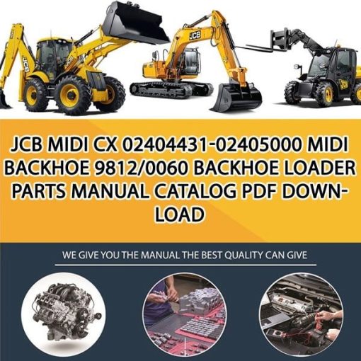 JCB MIDI CX 02404431-02405000 MIDI BACKHOE 9812_0060 Backhoe Loader Parts manual catalog PDF Download