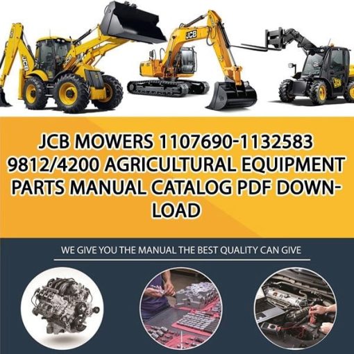 JCB MOWERS 1107690-1132583 9812_4200 Agricultural Equipment Parts manual catalog PDF Download