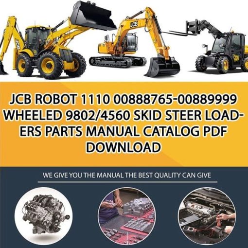 JCB ROBOT 1110 00888765-00889999 WHEELED 9802_4560 Skid Steer Loaders Parts manual catalog PDF Download