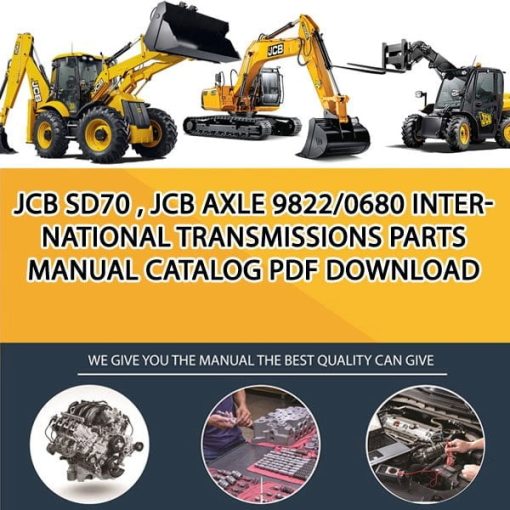 JCB SD70 , JCB Axle 9822_0680 International Transmissions Parts manual catalog PDF Download