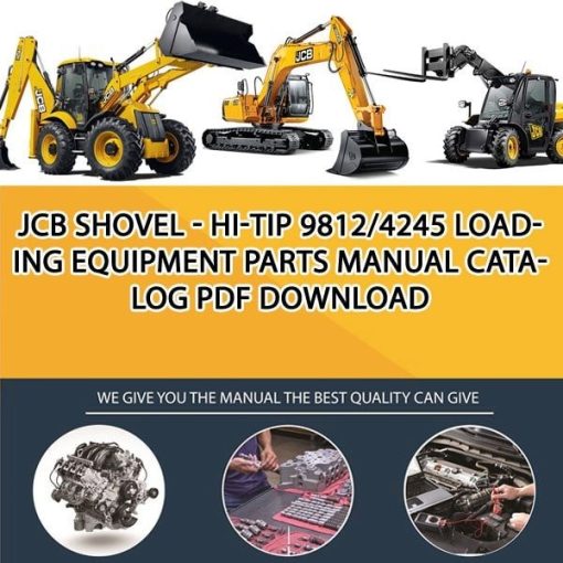 JCB SHOVEL - HI-TIP 9812_4245 Loading Equipment Parts manual catalog PDF Download