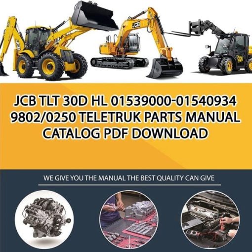 JCB TLT 30D HL 01539000-01540934 9802_0250 Teletruk Parts manual catalog PDF Download
