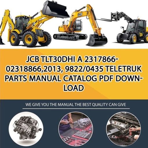 JCB TLT30DHI A 2317866-02318866,2013, 9822_0435 Teletruk Parts manual catalog PDF Download