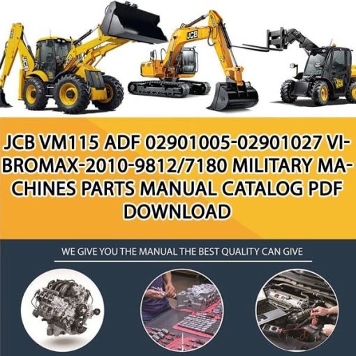 JCB VM115 ADF 02901005-02901027 VIBROMAX-2010-9812_7180 Military Machines Parts manual catalog PDF Download