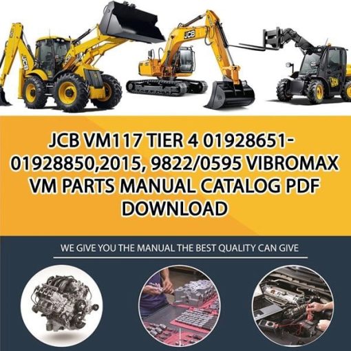JCB VM117 Tier 4 01928651-01928850,2015, 9822_0595 Vibromax Vm Parts manual catalog PDF Download