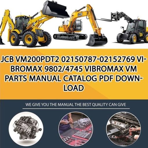 JCB VM200PDT2 02150787-02152769 VIBROMAX 9802_4745 Vibromax Vm Parts manual catalog PDF Download