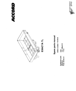 Accord Exacta_TL Fertilizer_spreader Parts manual catalog PDF Download
