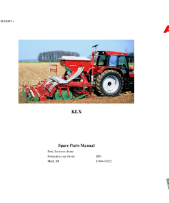 Accord KLX Seed_drill Parts manual catalog PDF Download