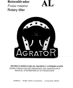 Agrator AL_2014 Parts manual catalog PDF Download