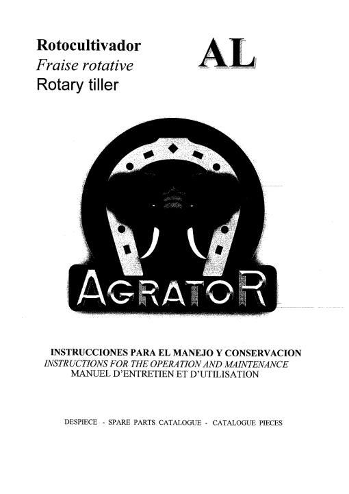 Agrator AL_2014 Parts manual catalog PDF Download