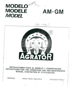 Agrator AM_GM Parts manual catalog PDF Download
