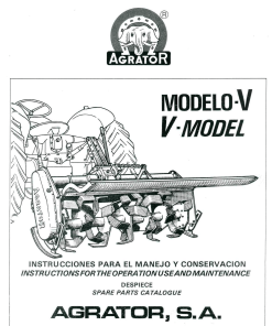 Agrator V Parts manual catalog PDF Download