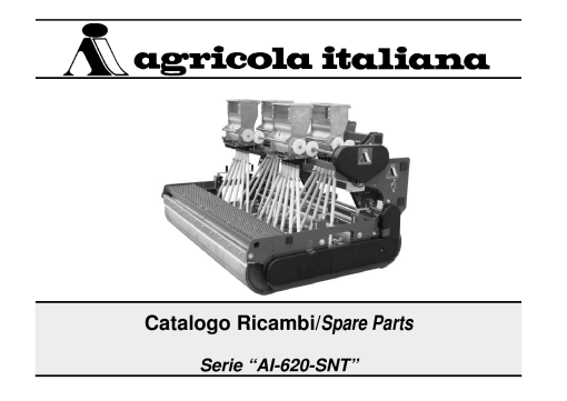 Agricola Italiana AI_620_SNT Parts manual catalog PDF Download