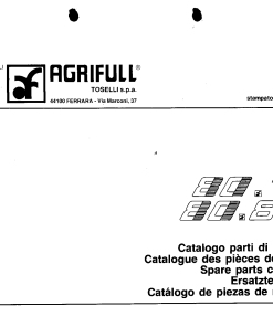 Agrifull 80.75_80.85 Parts manual catalog PDF Download