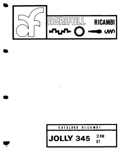 Agrifull Jolly_345 Parts manual catalog PDF Download