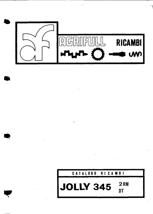 Agrifull Jolly_345 Parts manual catalog PDF Download