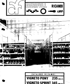 Agrifull Pony_235-Sprint_345 Parts manual catalog PDF Download