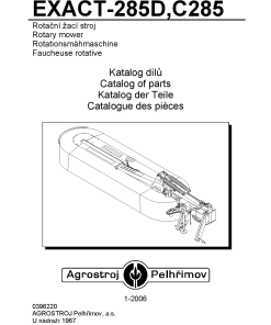 Agrostroj_Pelhrimov Exact-285 Parts manual catalog PDF Download