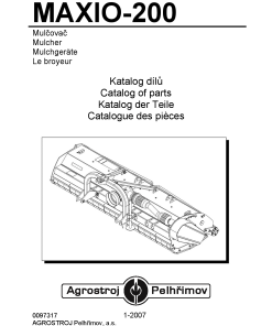 Agrostroj_Pelhrimov Maxio-200 Parts manual catalog PDF Download