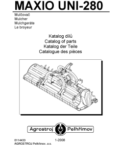 Agrostroj_Pelhrimov Maxio_Uni-280 Parts manual catalog PDF Download