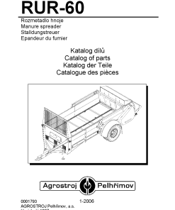 Agrostroj_Pelhrimov RUR-60 Parts manual catalog PDF Download