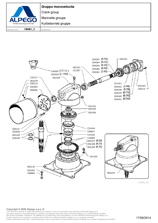 Alpego DC Parts manual catalog PDF Download