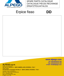 Alpego DD Parts manual catalog PDF Download