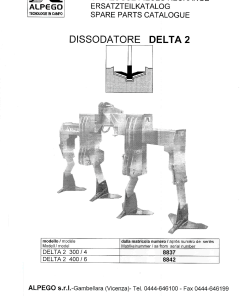 Alpego Delta2 Parts manual catalog PDF Download