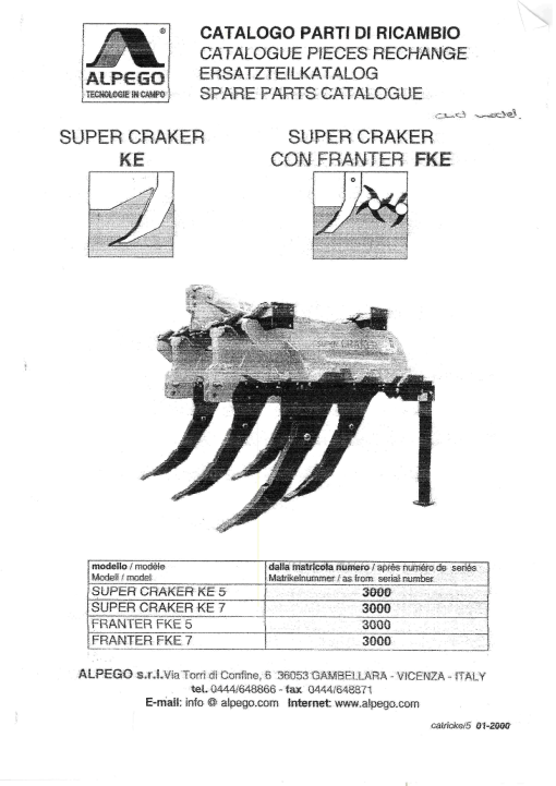 Alpego KE_FKE Parts manual catalog PDF Download