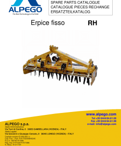 Alpego RH Parts manual catalog PDF Download