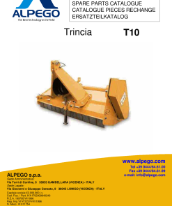 Alpego T10 Parts manual catalog PDF Download