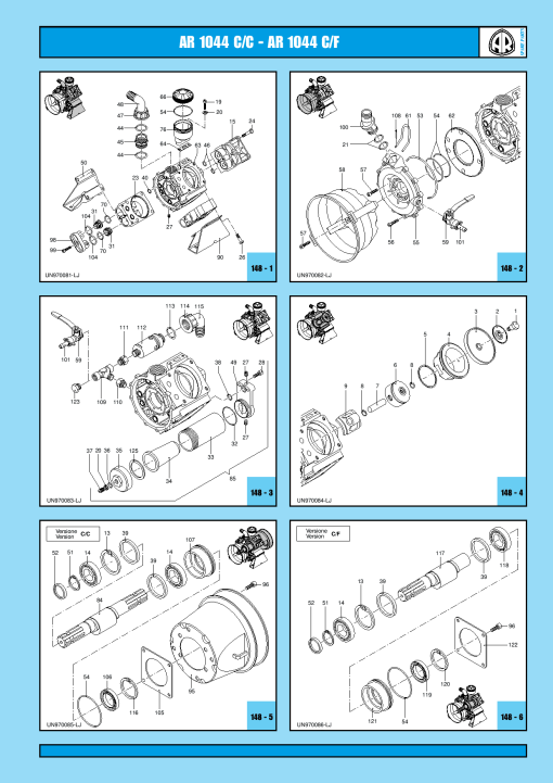 Annovi Reverberi AR1044 Parts manual catalog PDF Download