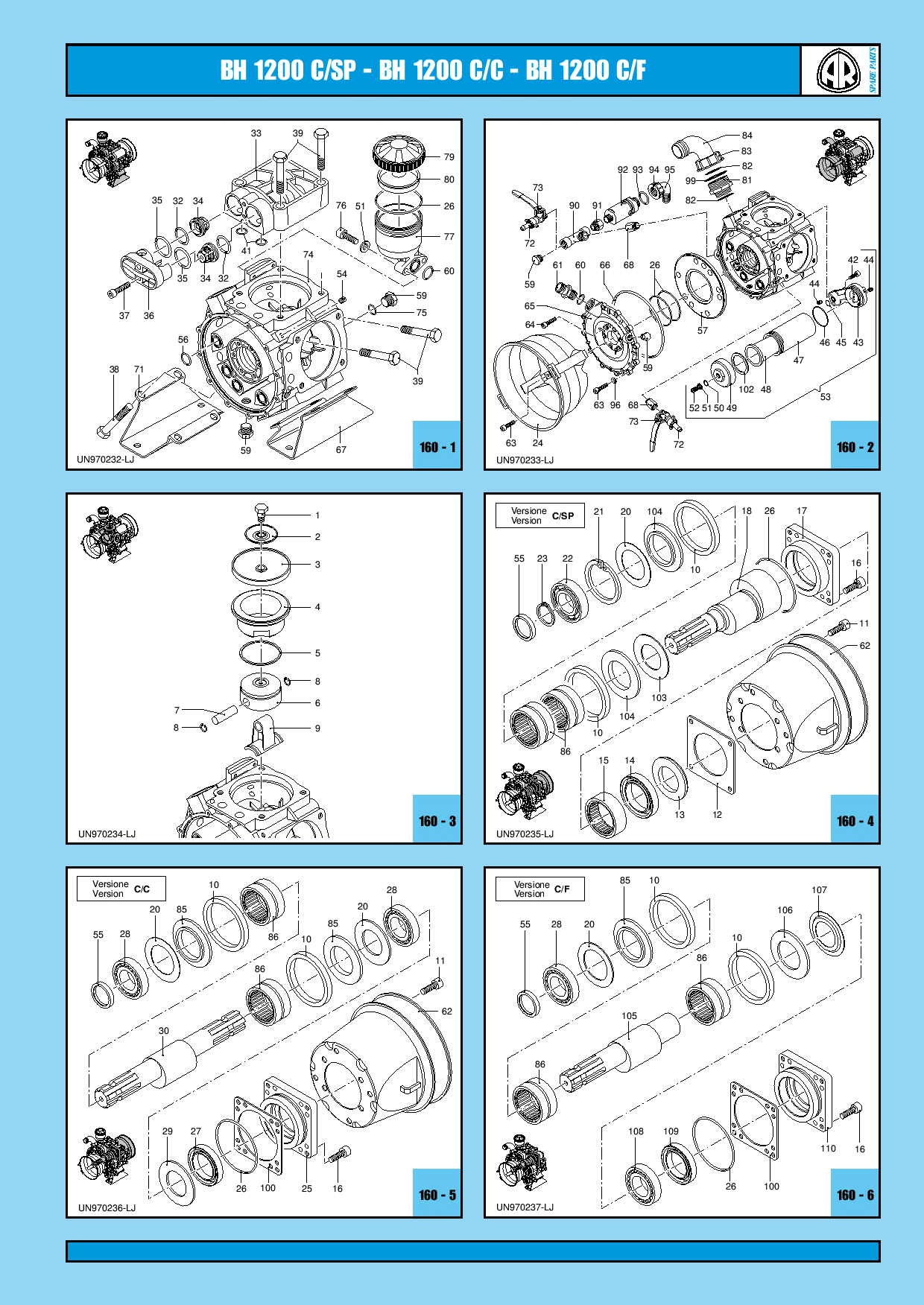 Annovi Reverberi BH1200 Parts manual catalog PDF Download