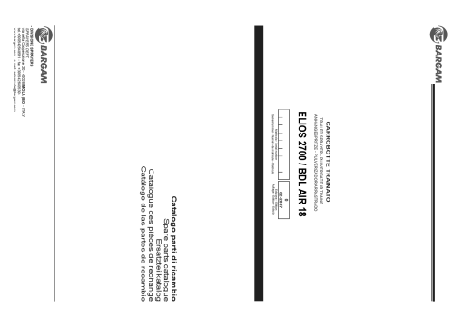 Bargam Elios_2700_BDL_Air_18 Parts manual catalog PDF Download