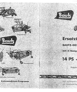Bautz AS_120 Parts manual catalog PDF Download