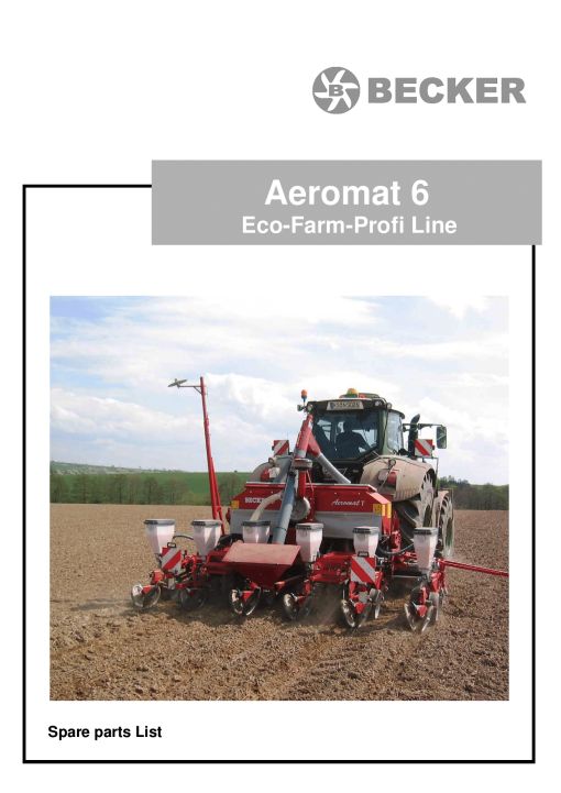 Becker Aeromat6_Eco_Farm_Profi Parts manual catalog PDF Download