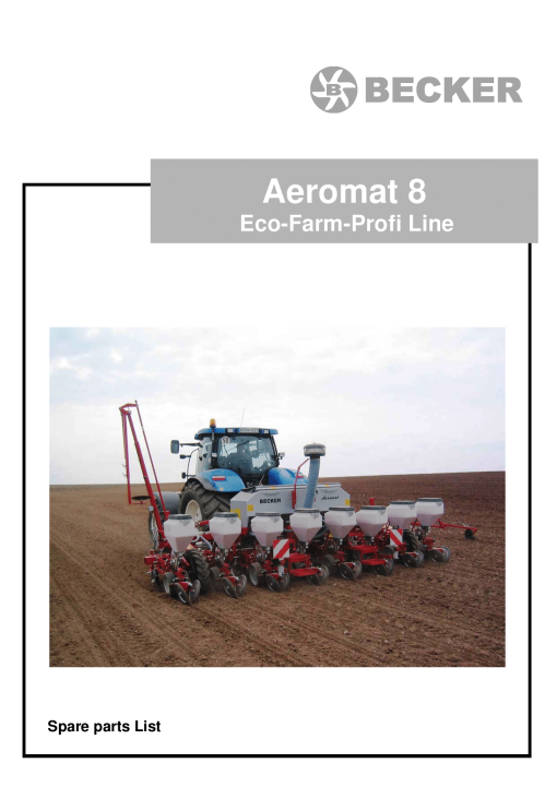 Becker Aeromat8_Eco_Farm_Profi Parts manual catalog PDF Download
