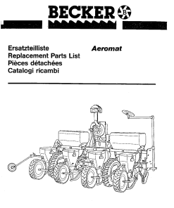 Becker Aeromat_1997_2000 Parts manual catalog PDF Download