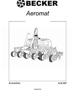 Becker Aeromat_2007 Parts manual catalog PDF Download