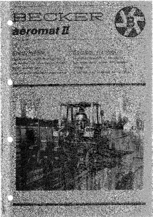 Becker Aeromat_II Parts manual catalog PDF Download