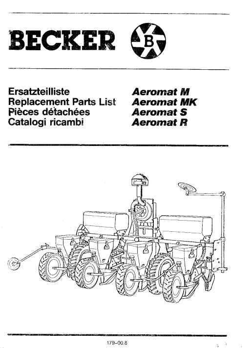Becker Aeromat_M_MK_S_R_S_2 Parts manual catalog PDF Download