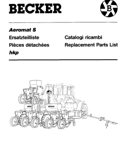 Becker Aeromat_S_HKP Parts manual catalog PDF Download