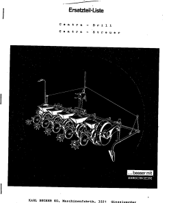 Becker Centra-Drill_1965_1968 Parts manual catalog PDF Download
