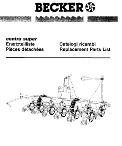 Becker Centra_Super Parts manual catalog PDF Download