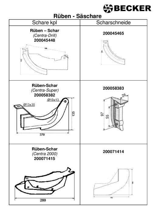 Becker Schare Parts manual catalog PDF Download